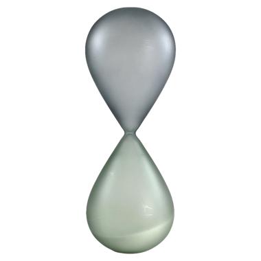 Clessidra Vetro Blu con Sabbia Bianca cm.Ã˜9x24 | Mascagni