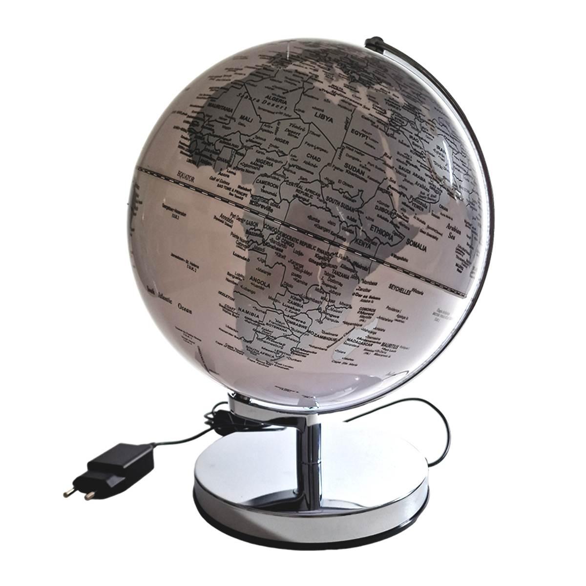 Mappamondo con Stand e Luce cm.Ã˜25x32 | Mascagni