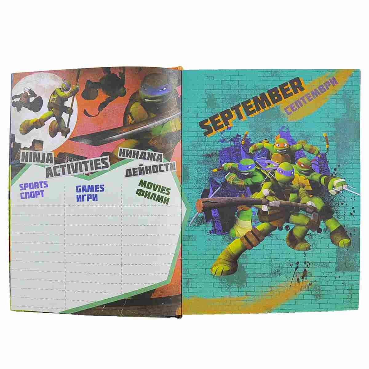 Diario Turtles Mutants Rule cm.20 |Fabriano