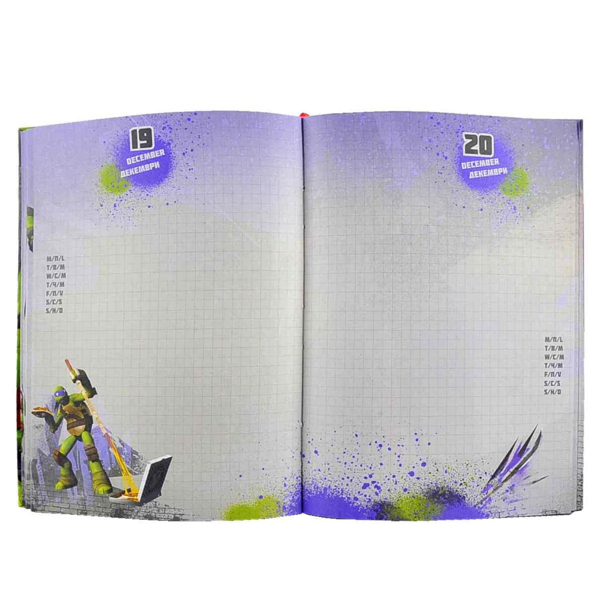 Diario Turtles Mutants Rule cm.20 |Fabriano