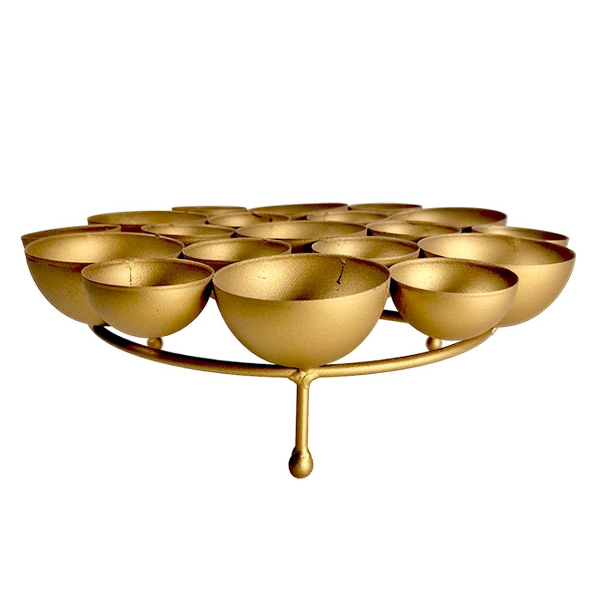 Portacandela Metallo Lullaby cm.28x28x4 |Innova