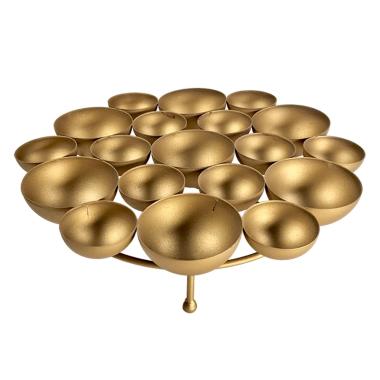 Portacandela Metallo Lullaby cm.28x28x4 |Innova