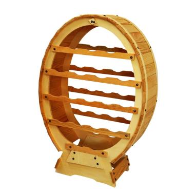 Portabottiglie Legno Cantinetta 18P Naturale cm.51x23xh75 | Casa Conte