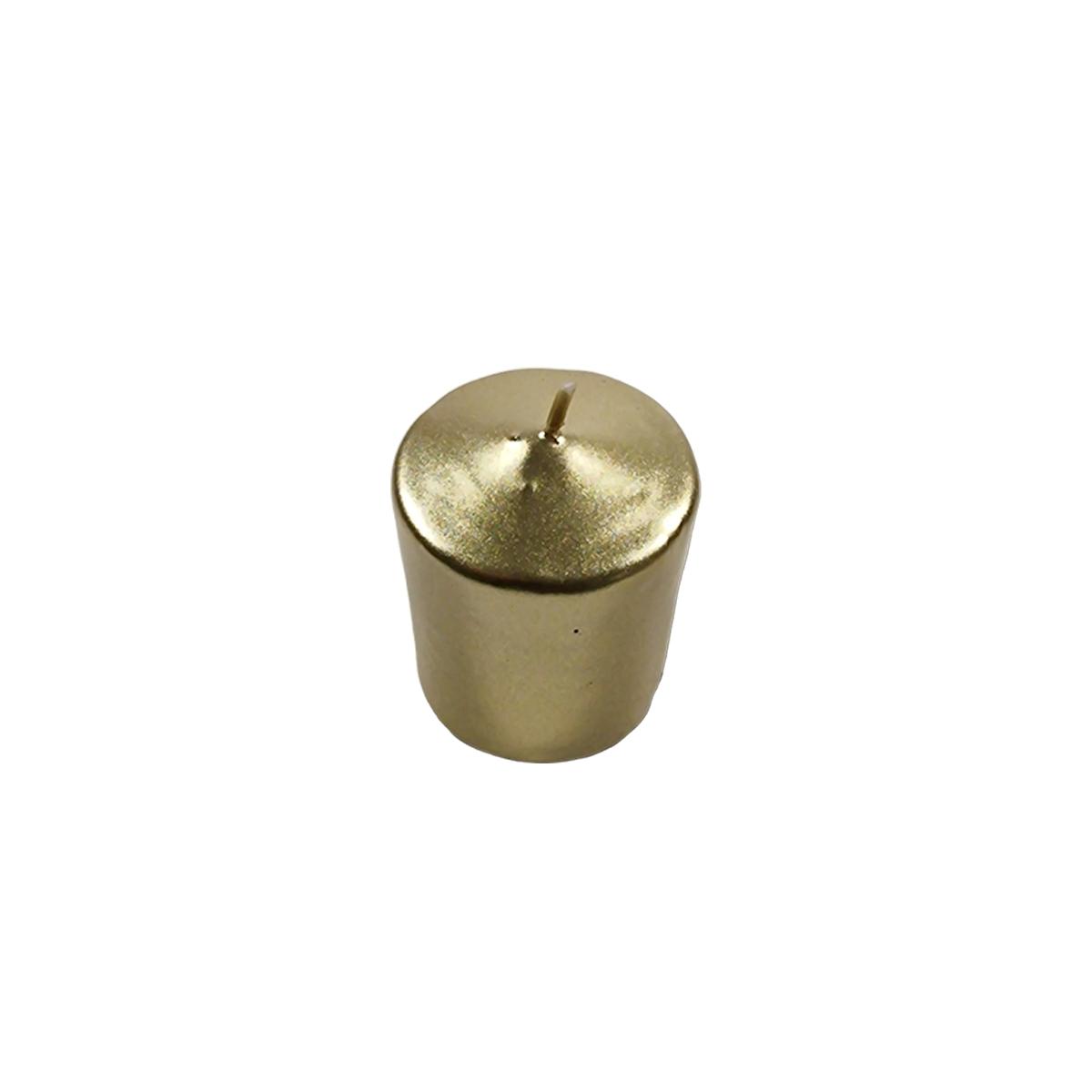 Candela cm.5x6,5 Cilindrica Oro |Bizzotto
