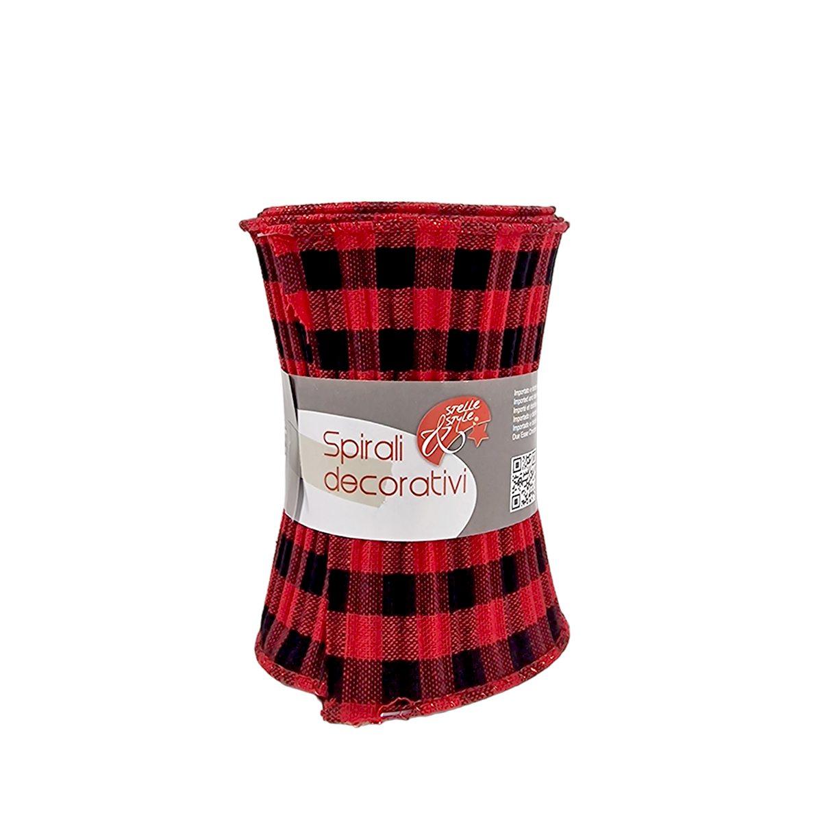Nastro Spirale in Tessuto Scozzese cm.12,5x180 |M2 Store