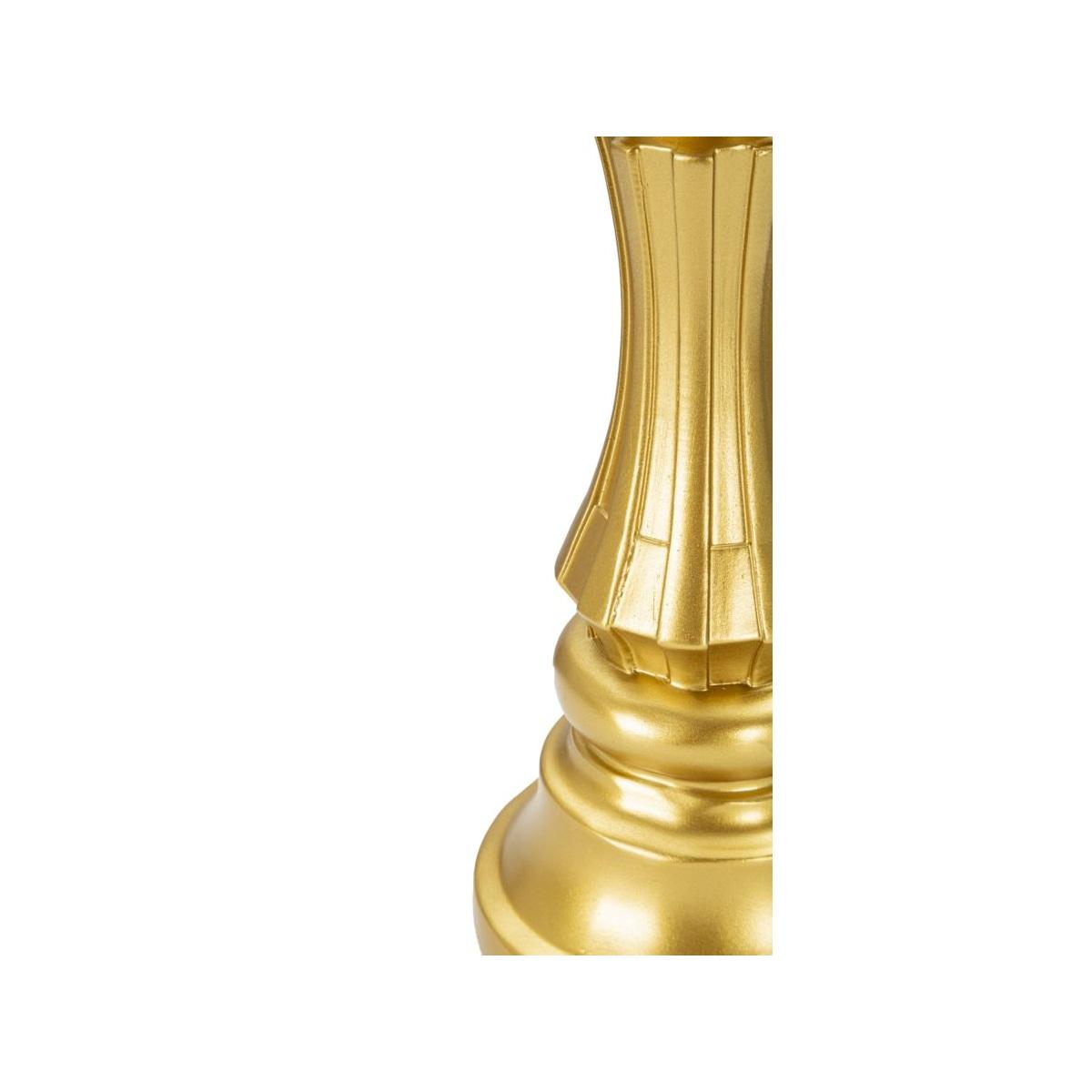 Scultura Re Oro E Nero cm.Ø13x40,5 |Mauro Ferretti