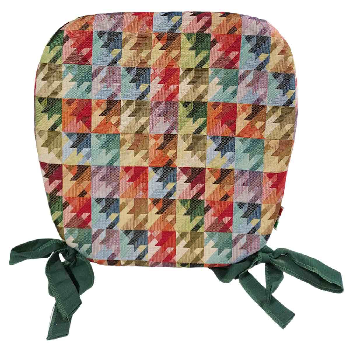 Cuscino Sedia Sagomato Gobelin cm.40x39x5 | Alore Casa