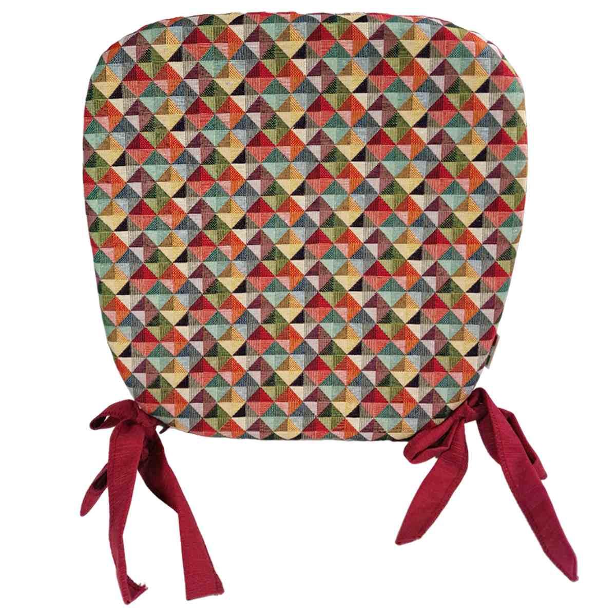 Cuscino Sedia Sagomato Gobelin cm.40x39x5 | Alore Casa