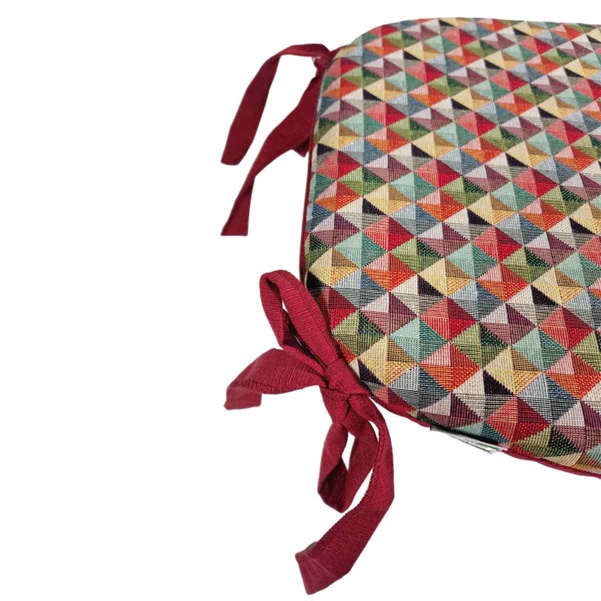 Cuscino Sedia Sagomato Gobelin cm.40x39x5 | Alore Casa