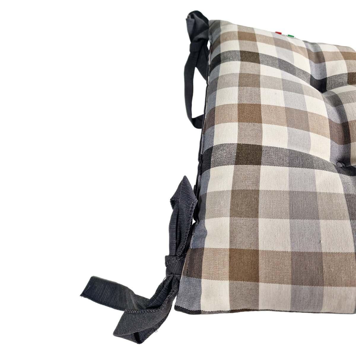 Cuscino Sedia Country Grigio cm.41x41 | Alore Casa