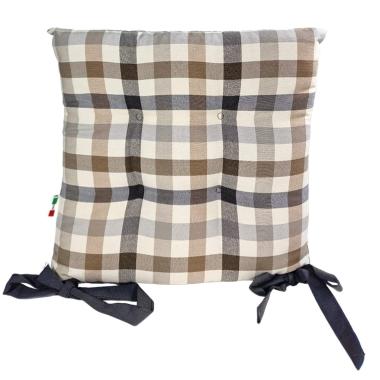 Cuscino Sedia Country Grigio cm.41x41 | Alore Casa