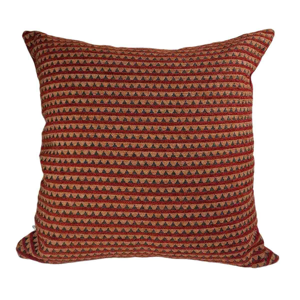 Cuscino Arredo Ciniglia Erica Marrone cm.53x53 | Alore Casa