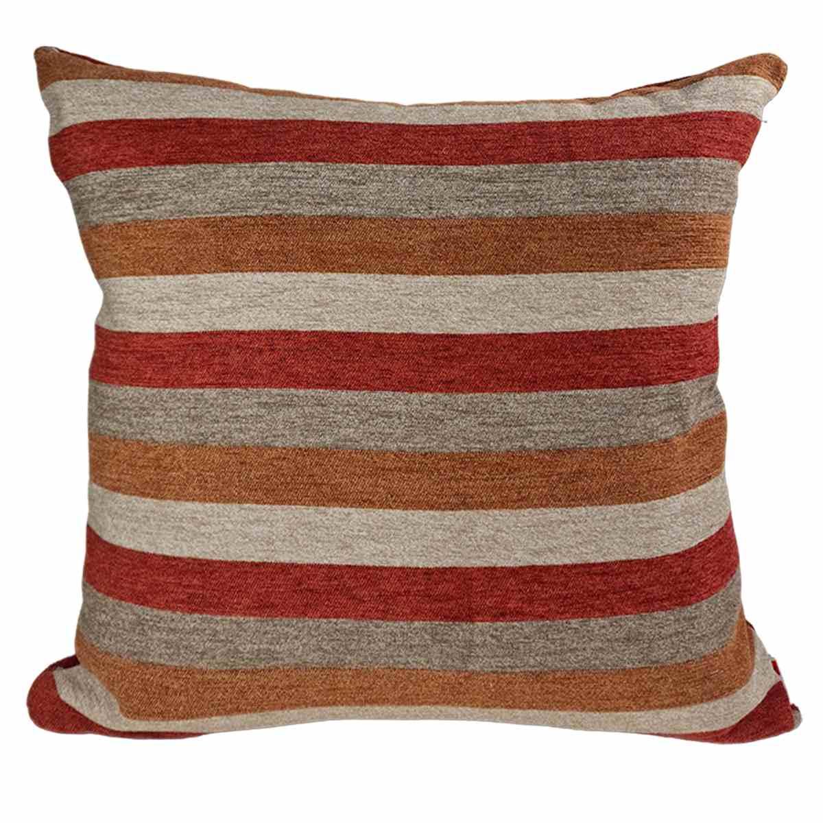 Cuscino Arredo Ciniglia Ciniglia Emma Marrone cm.53x53 | Alore Casa