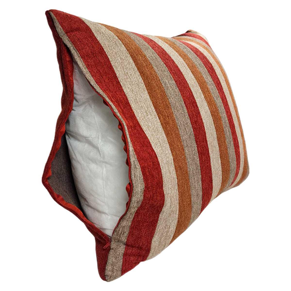 Cuscino Arredo Ciniglia Ciniglia Emma Marrone cm.53x53 | Alore Casa