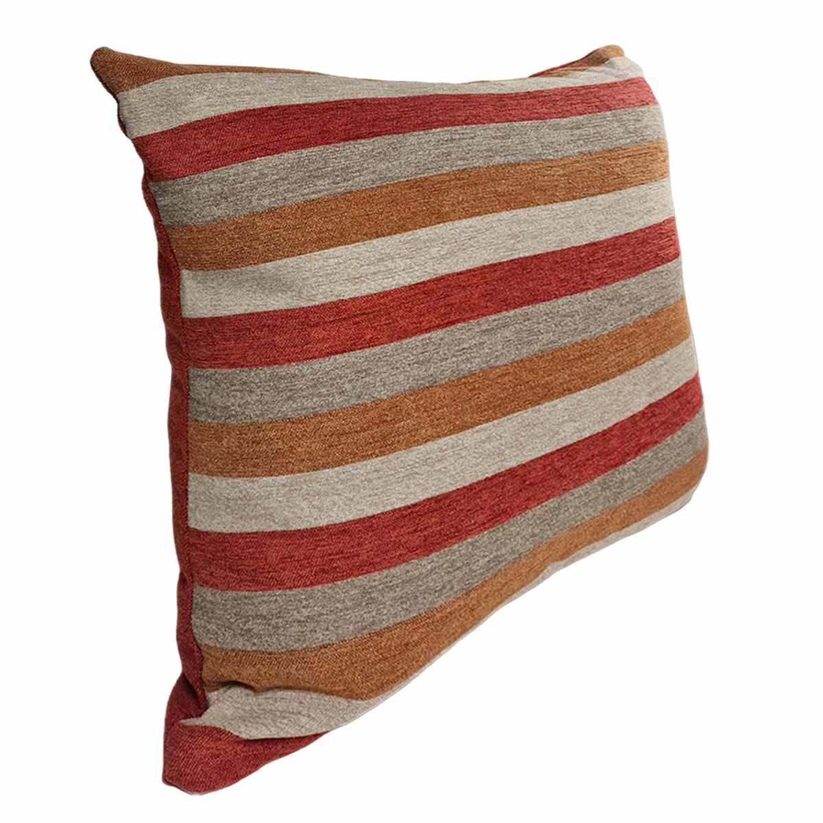 Cuscino Arredo Ciniglia Ciniglia Emma Marrone cm.53x53 | Alore Casa