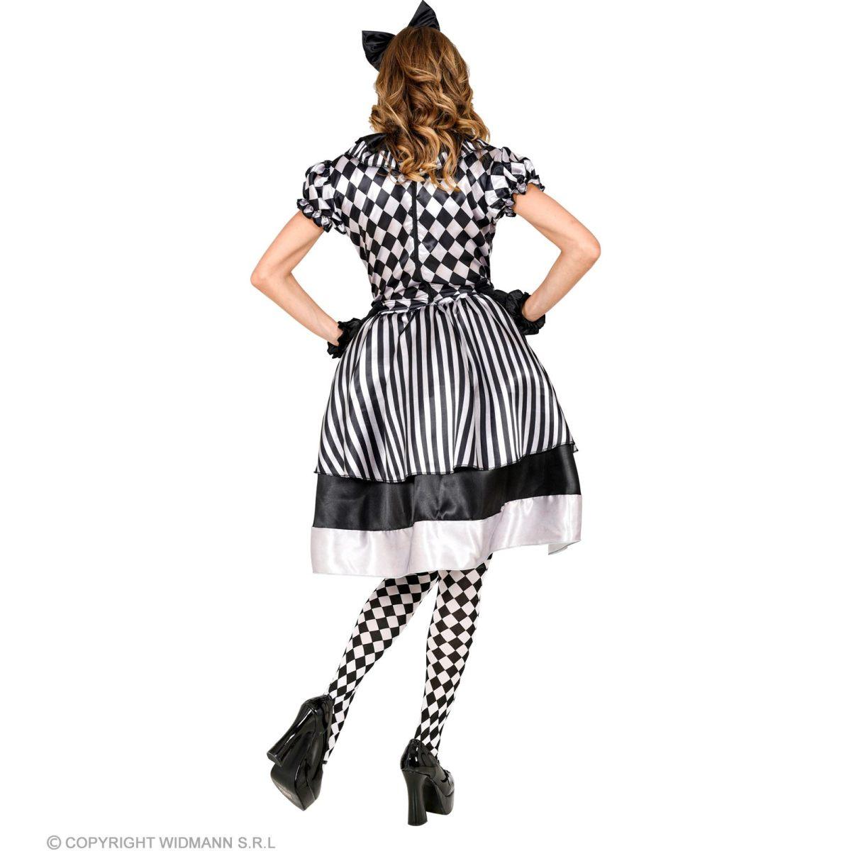 Costume Clown Clown Bianco e Nero |Widmann