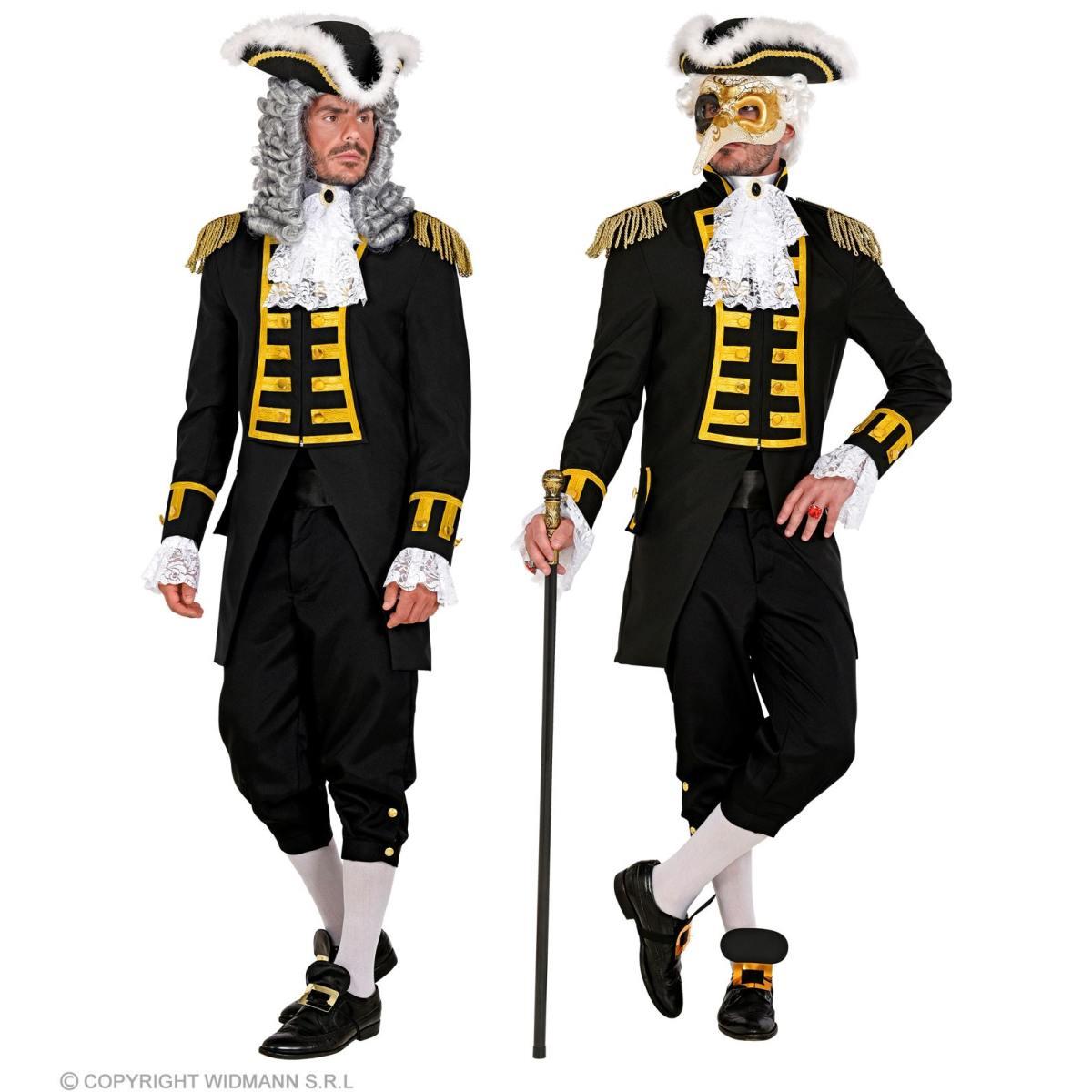 Giacca Parata Nero con Decori Oro |Widmann