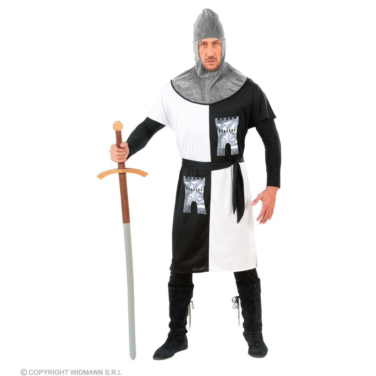 Costume Crociato Cavaliere Nero |Widmann