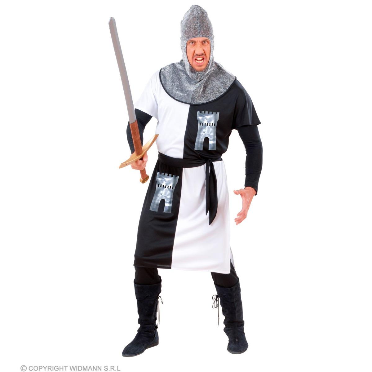 Costume Crociato Cavaliere Nero |Widmann