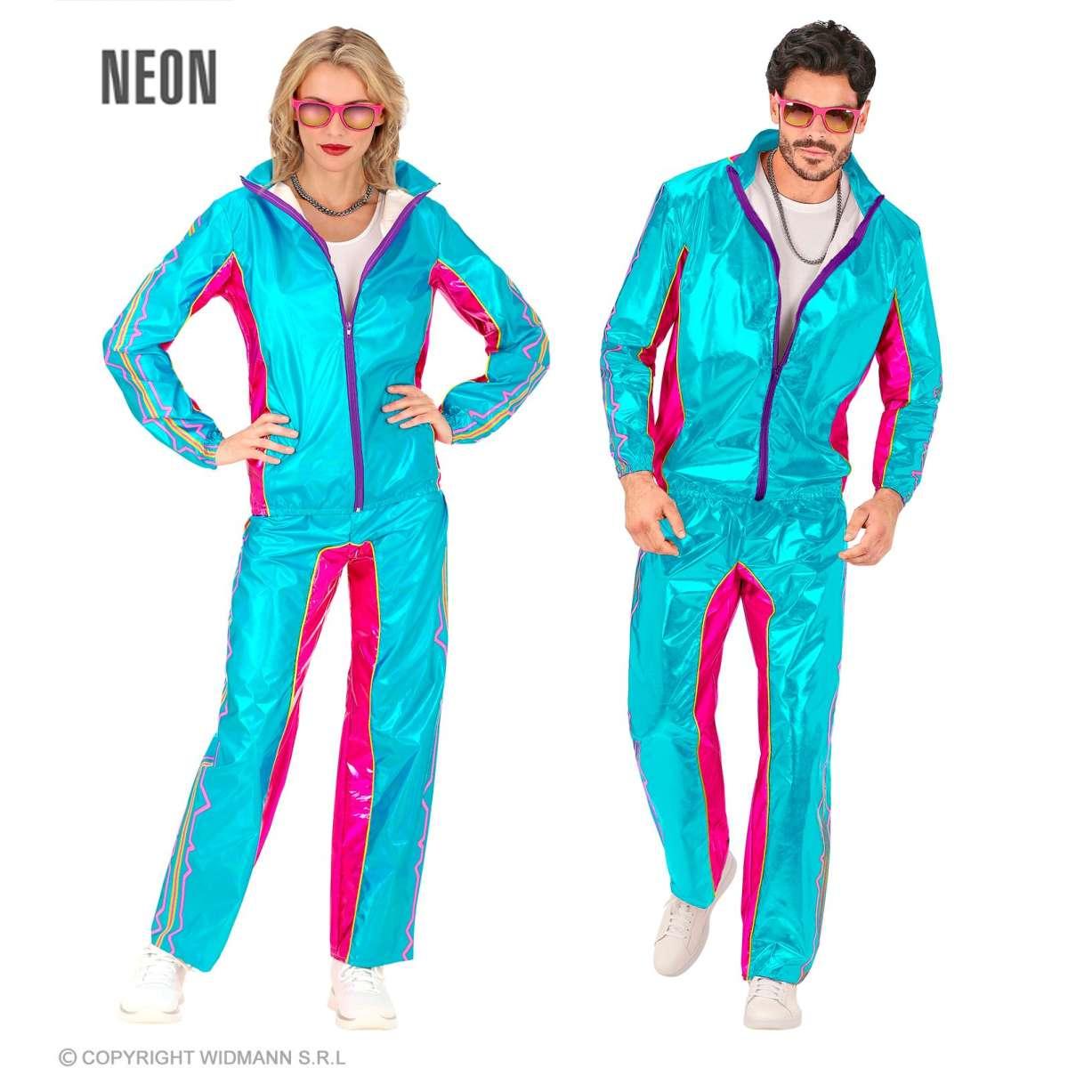 Costume Tuta Anni '80 Azzurra |Widmann