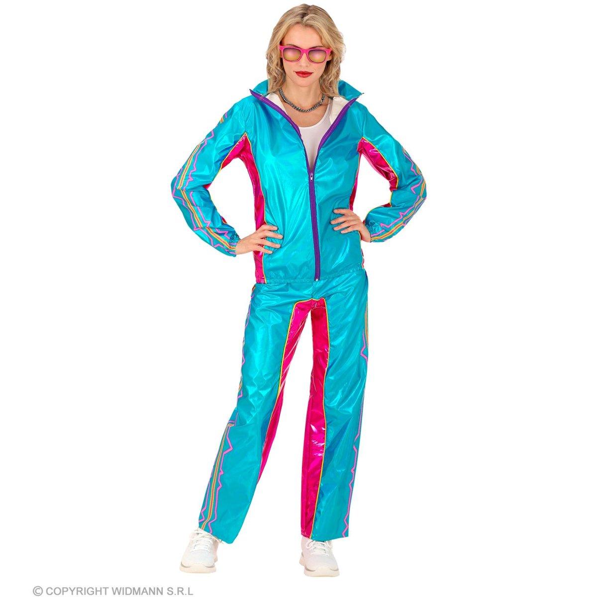 Costume Tuta Anni '80 Azzurra |Widmann