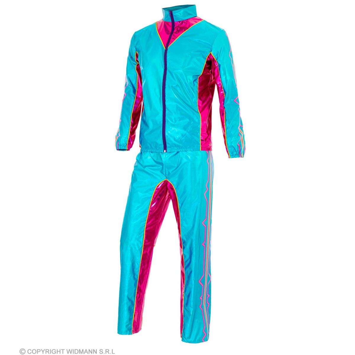 Costume Tuta Anni '80 Azzurra |Widmann