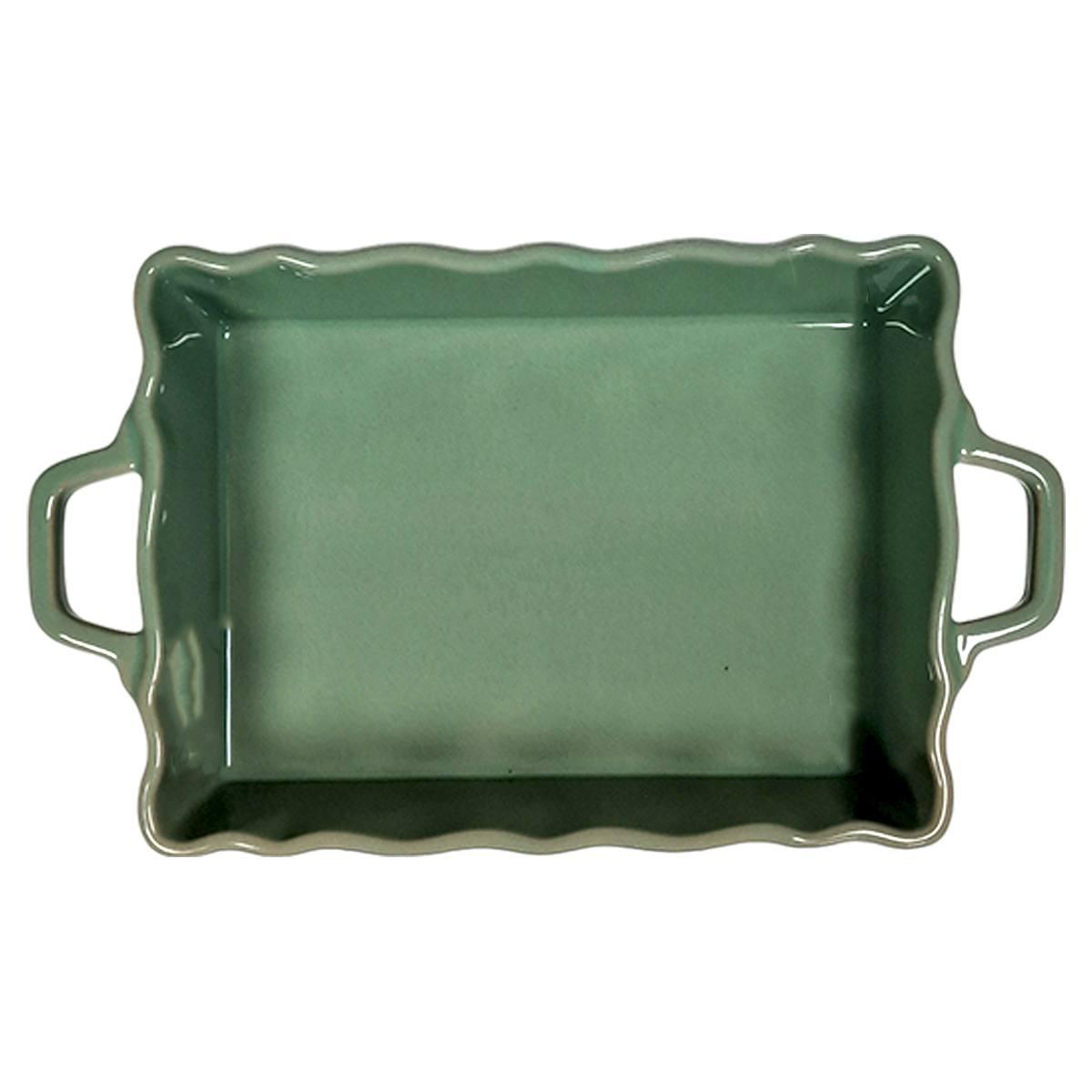 Ciotola Pirofila Stoneware Verde cm.26x16xh7 | H&H