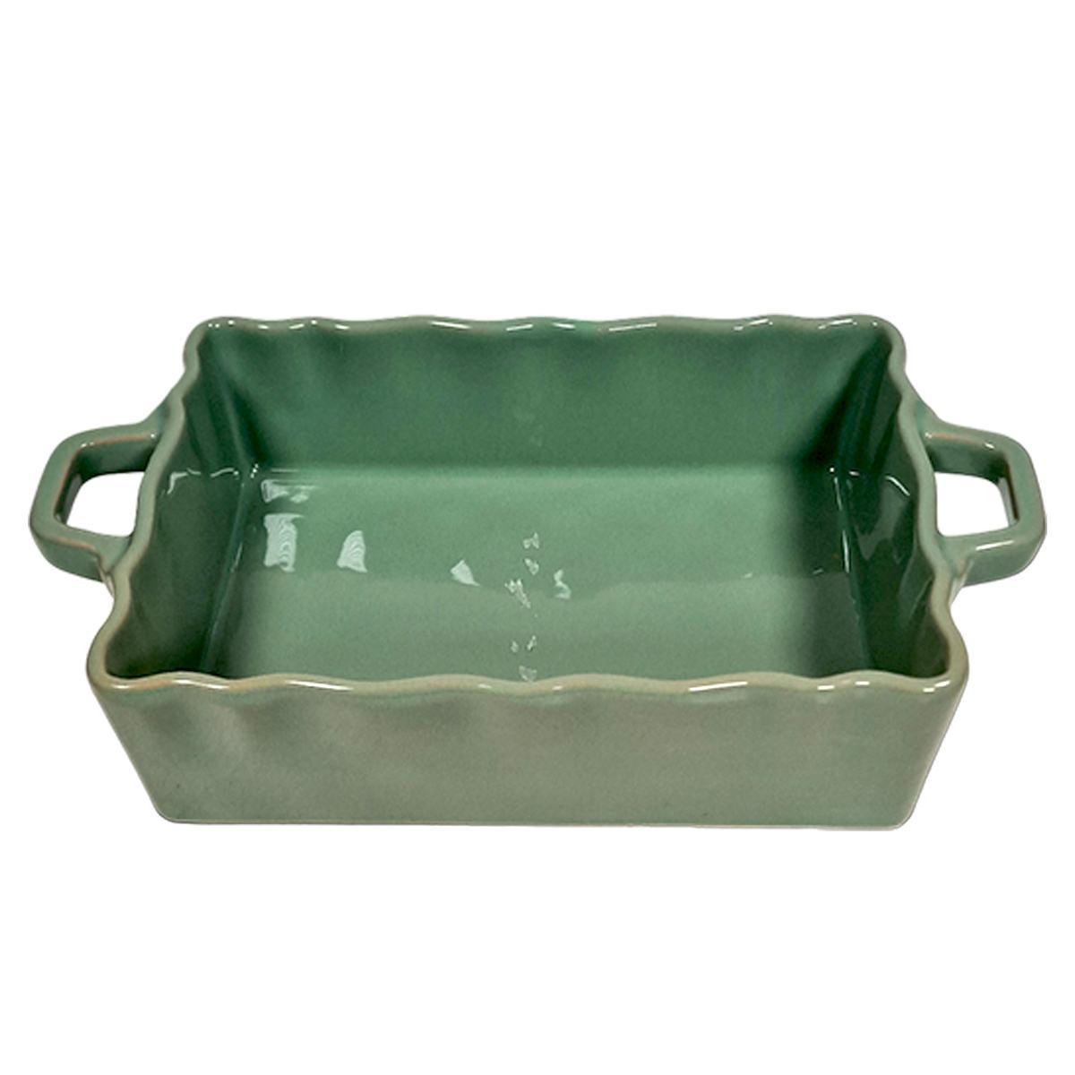 Ciotola Pirofila Stoneware Verde cm.26x16xh7 | H&H