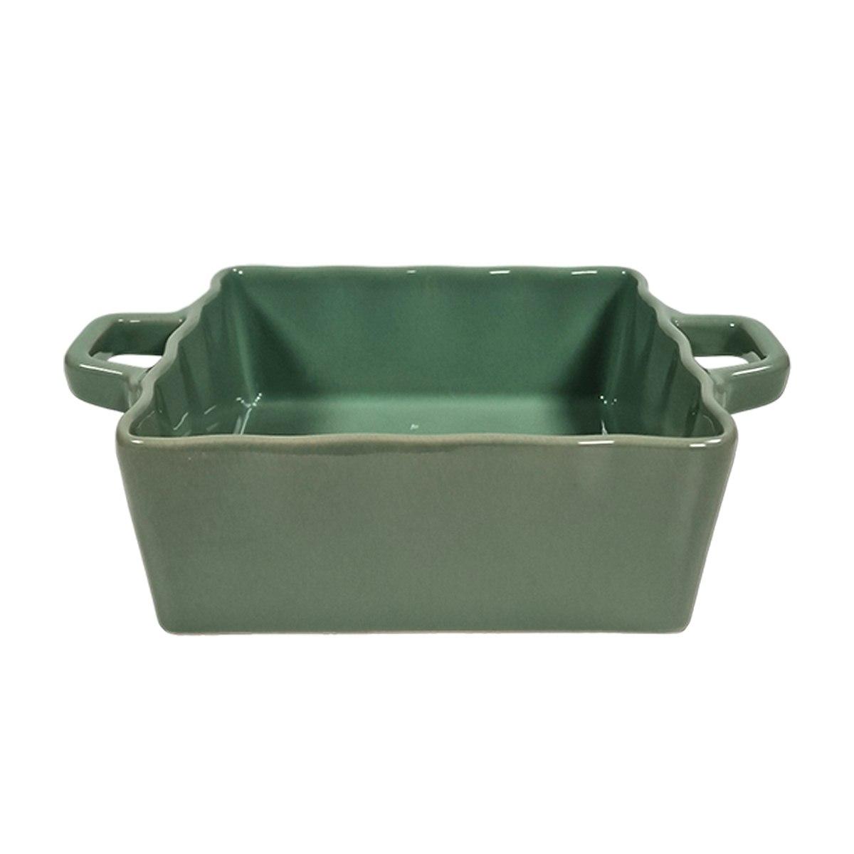 Ciotola Pirofila Stoneware Verde cm.21x15xh6 | H&H