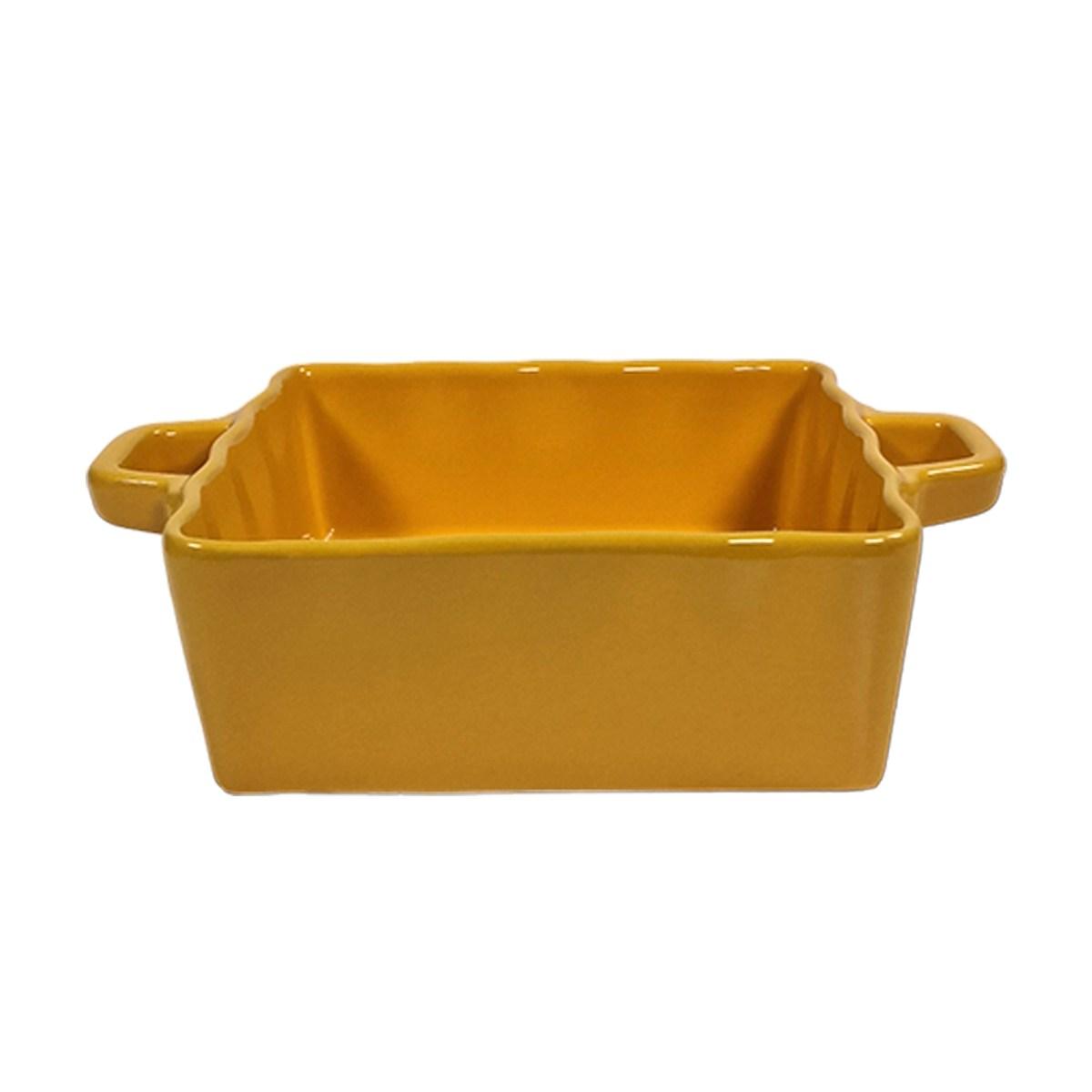 Ciotola Pirofila Stoneware Giallo Ocra cm.21x15xh6 | H&H