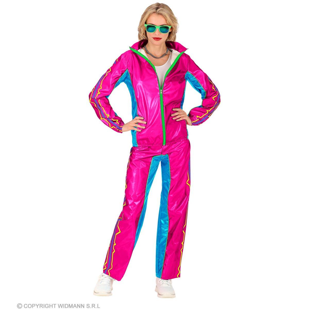 Costume Tuta Anni '80 Rosa |Widmann