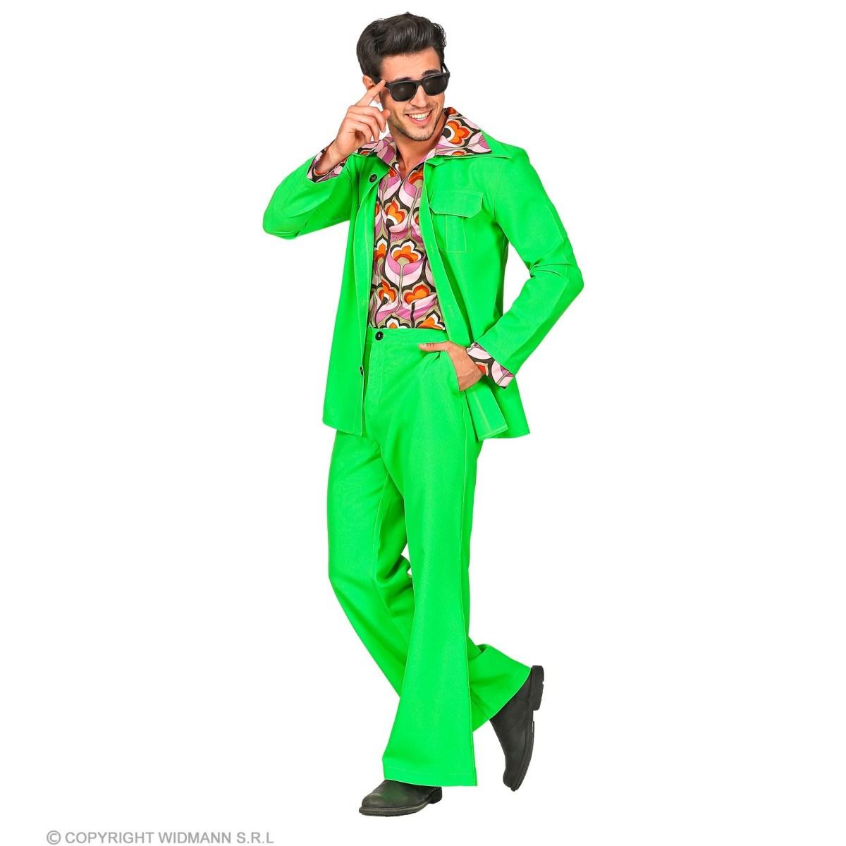Costume Completo Party Disco Verde |Widmann