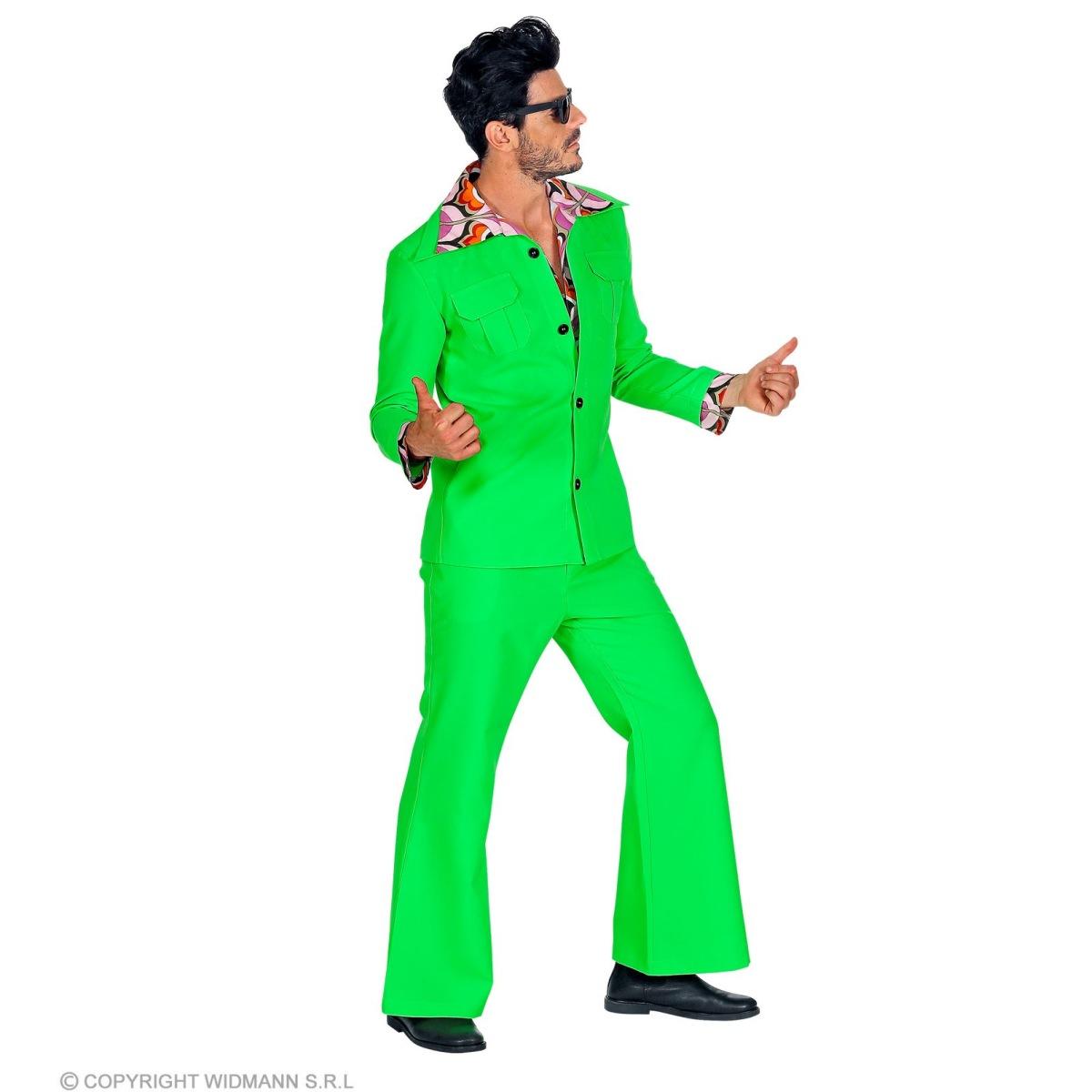 Costume Completo Party Disco Verde |Widmann