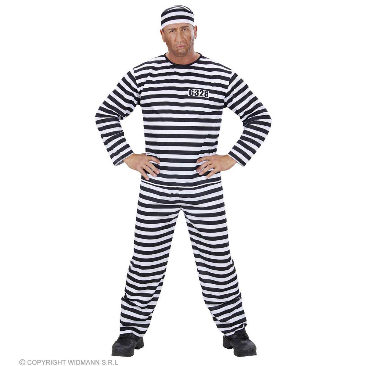Costume Carcerato Righe |Widmann
