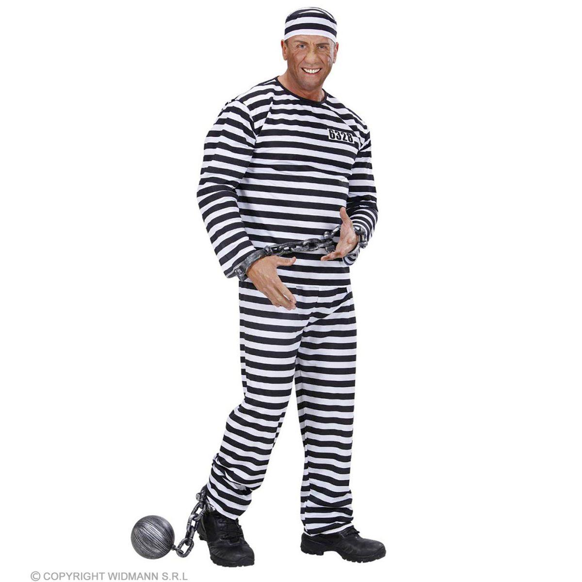 Costume Carcerato Righe |Widmann