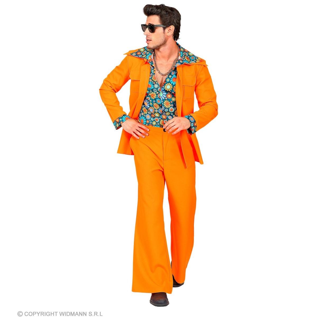 Costume Completo Party Disco Arancione |Widmann