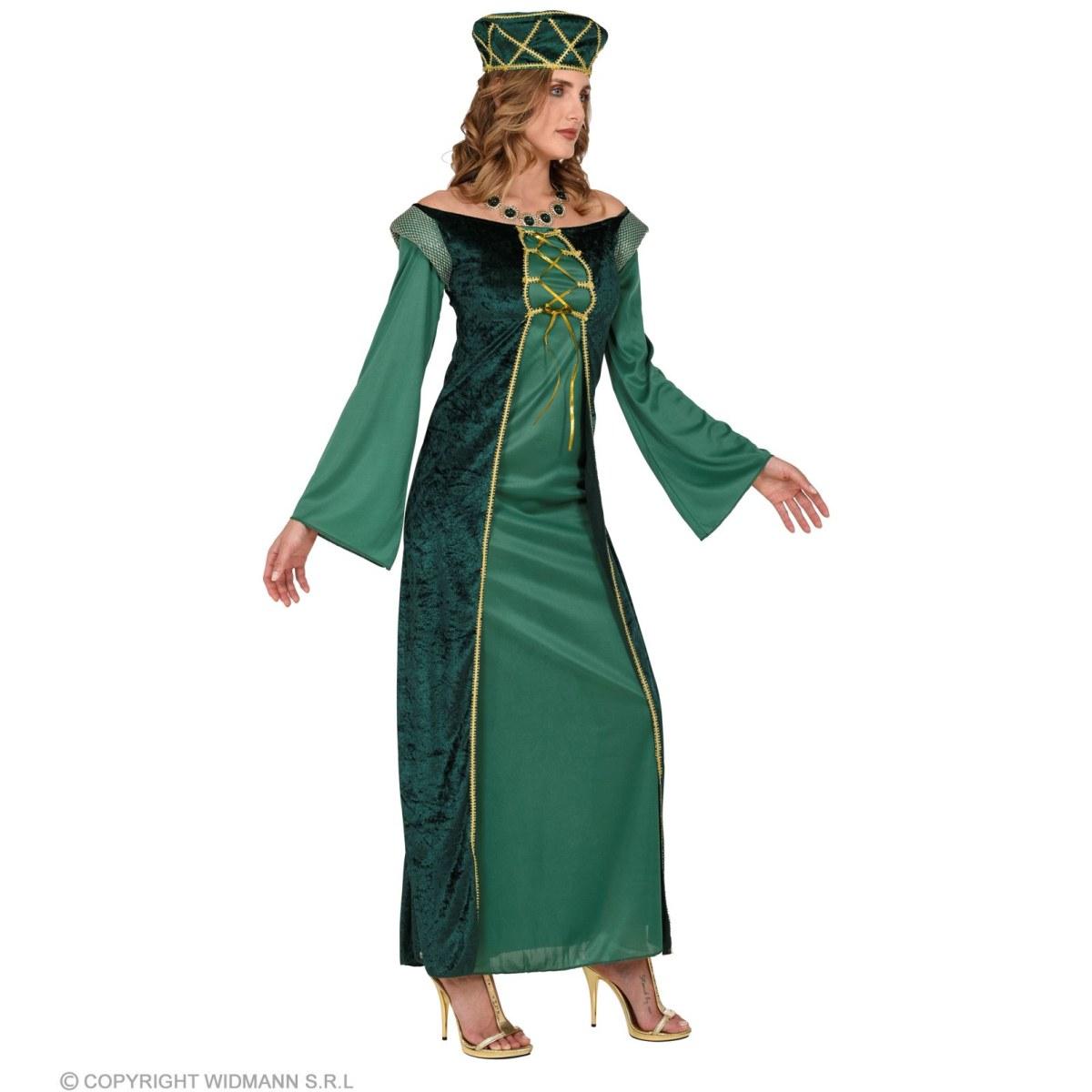 Costume Principesse Medievale Verde |Widmann