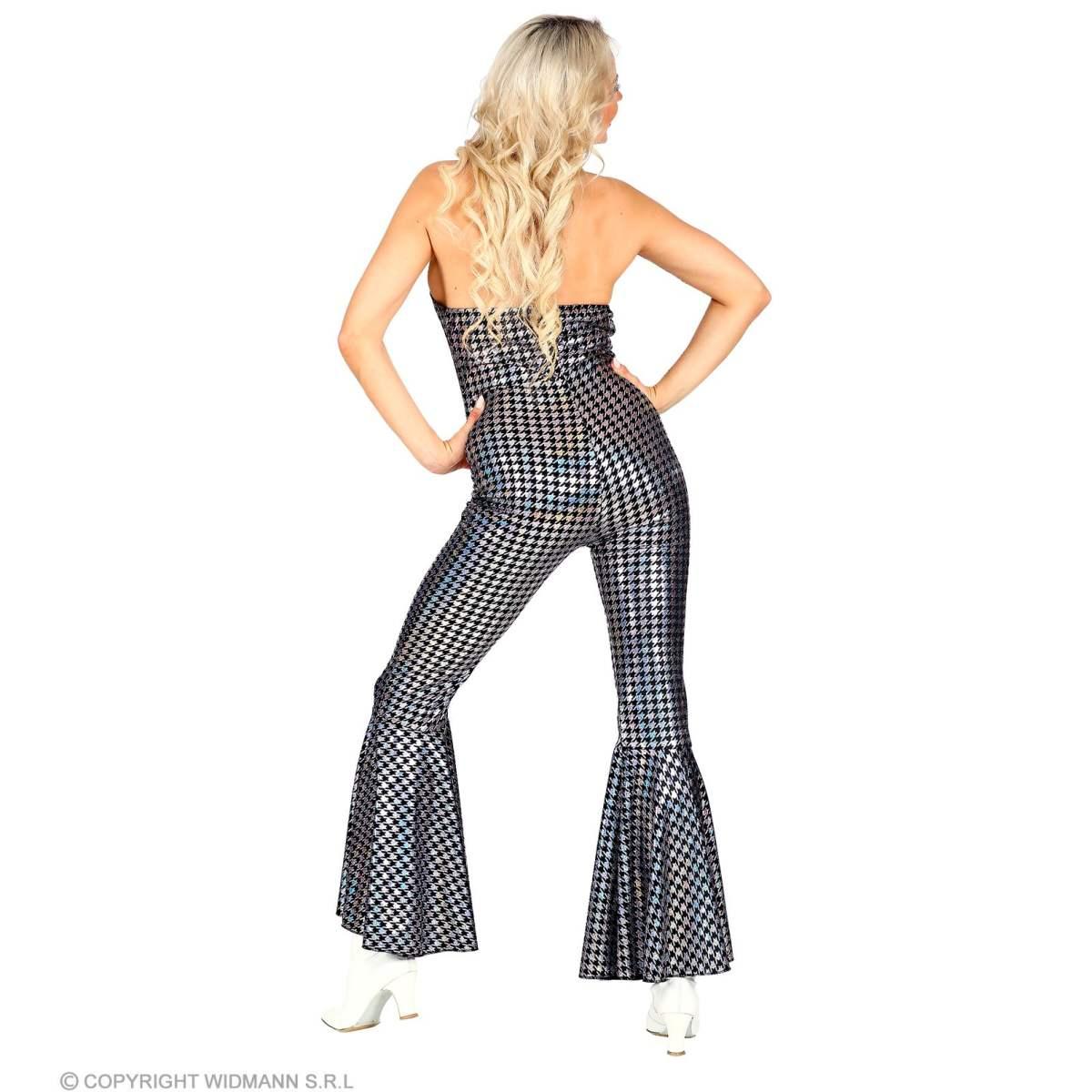 Costume Tuta Disco Anni '70 Argento |Widmann