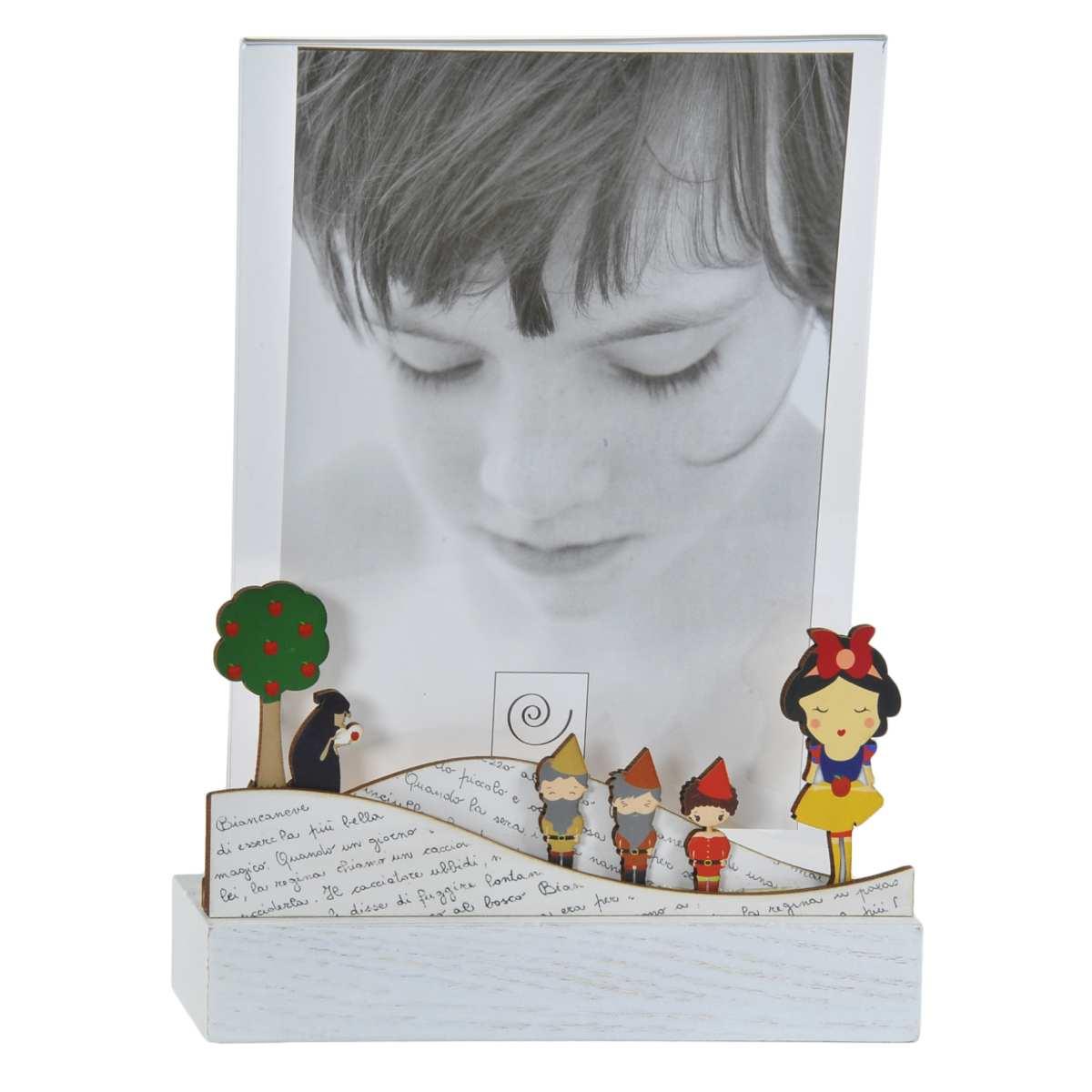 Cornice Legno Baby Biancaneve Foto cm.13x18 | Mascagni
