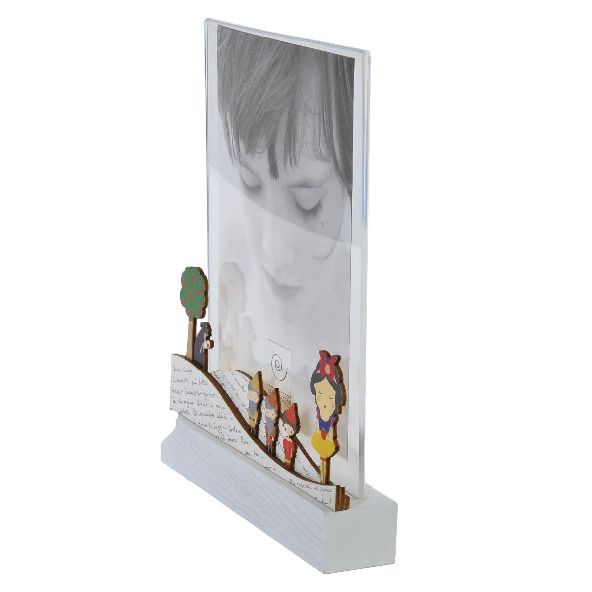 Cornice Legno Baby Biancaneve Foto cm.13x18 | Mascagni