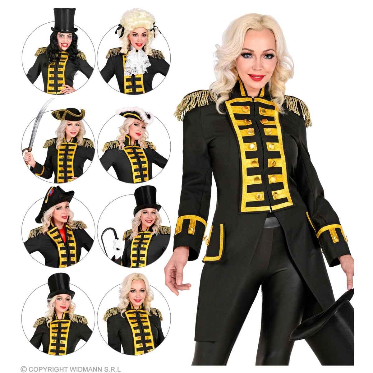 Giacca Parata Nera con Decori Oro |Widmann