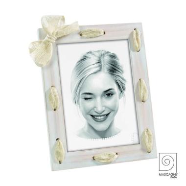 Cornice Legno cm.13x18 con Fiocco Panna | Mascagni