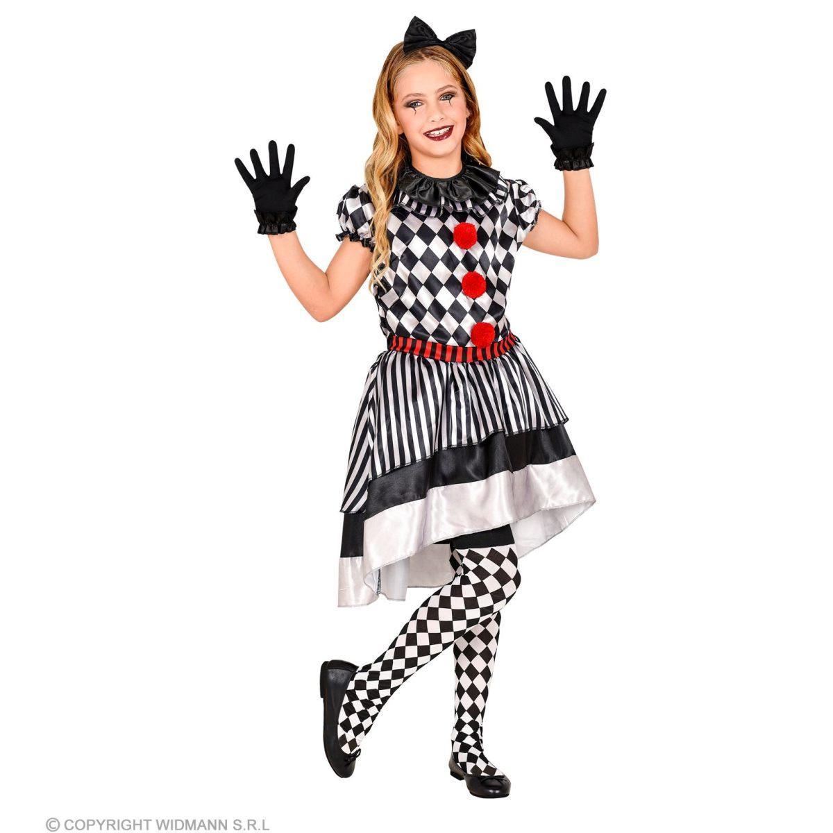 Costume Clown Bianco Nero |Widmann