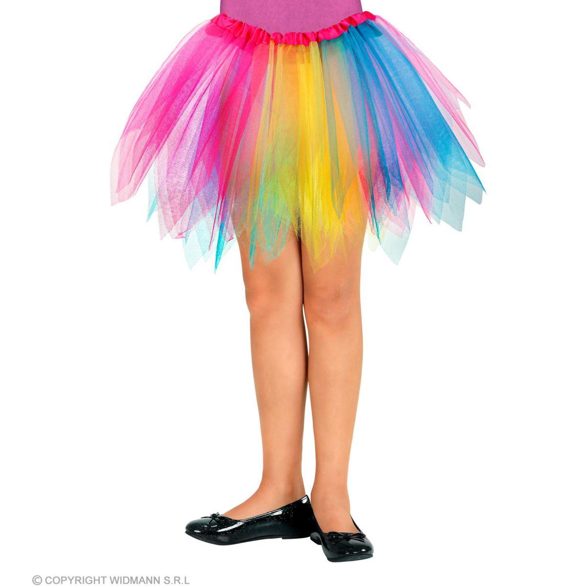 Gonna cm.30 Multicolor Tulle |Widmann