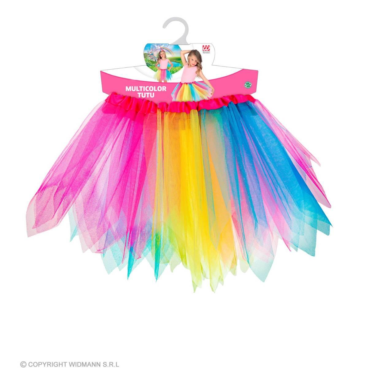 Gonna cm.30 Multicolor Tulle |Widmann