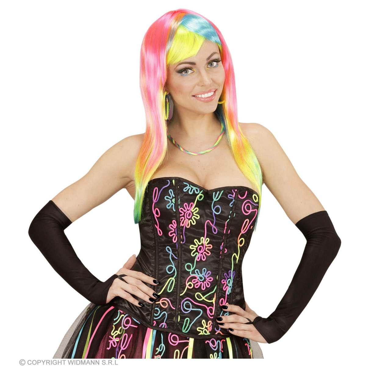 Guanti Neri Lunghi con Infradito |Widmann