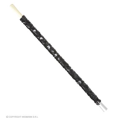 Bocchino Sigaretta Paillettes Nere cm.30 |Widmann