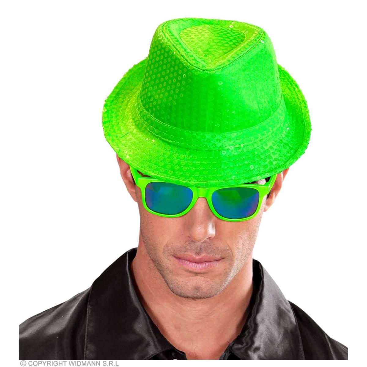 Cappello Borsalino Fedora Verde con Paillettes |Widmann