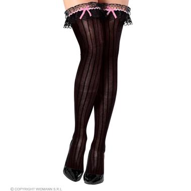 Calaze Autoreggenti Nere Burlesque con Fiocco |Widmann