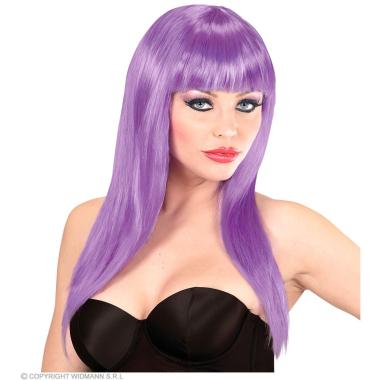 Parrucca Vogue Viola Liscia e con Frangia |Widmann